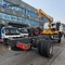 Heavy Truck HOWO Diesel Cargo Truck 4x4 6 Wheeler Chassis With Crane High Quality