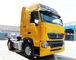 Yellow Color Sinotruk 4x2 Howo Tractor Truck 290hp Euro II Emission Standard