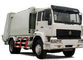 White Color 12m3 Garbage Compactor Truck SINOTRUK HOWO 4x2 6000L Volume